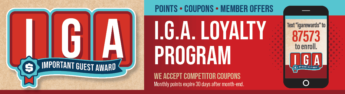 IGA Loyalty Program - Digital Coupons
