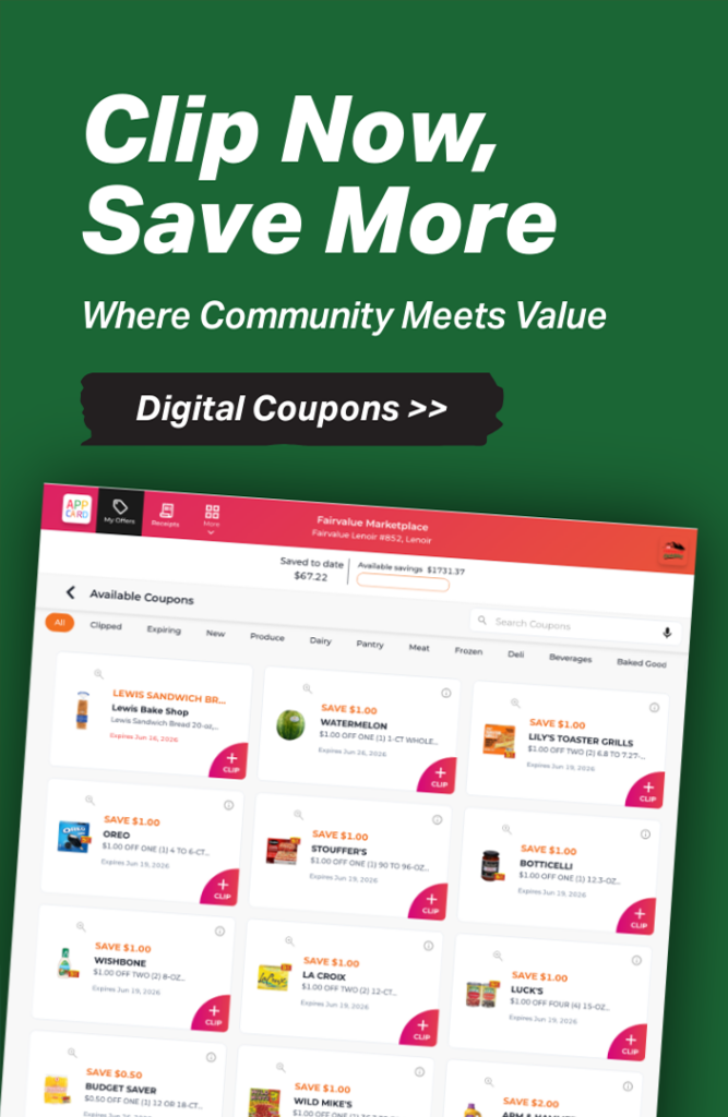Clip Now, Save More - Digital Coupons